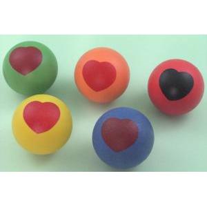 RUBBER SPONGE HEART BALL